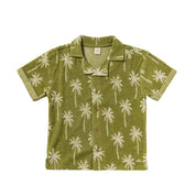 Beach Palms Terry Shirt - Iguana