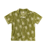 Beach Palms Terry Shirt - Iguana