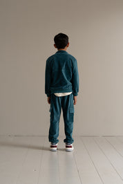 Zip Sweater & Cargo Pants Set