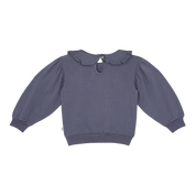 Balloon Collar Sweater in Stardust Blue