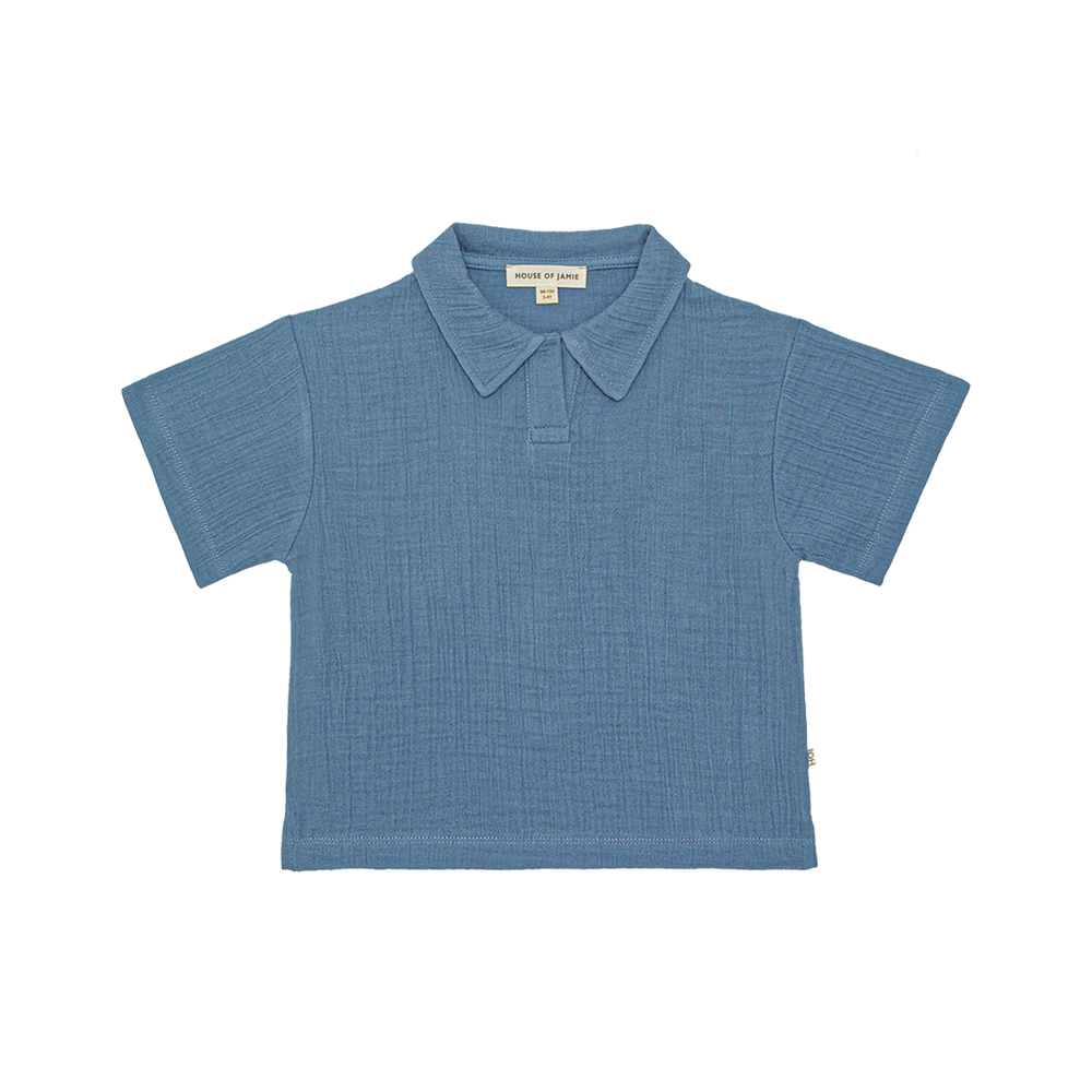 Oversized Polo – Indigo