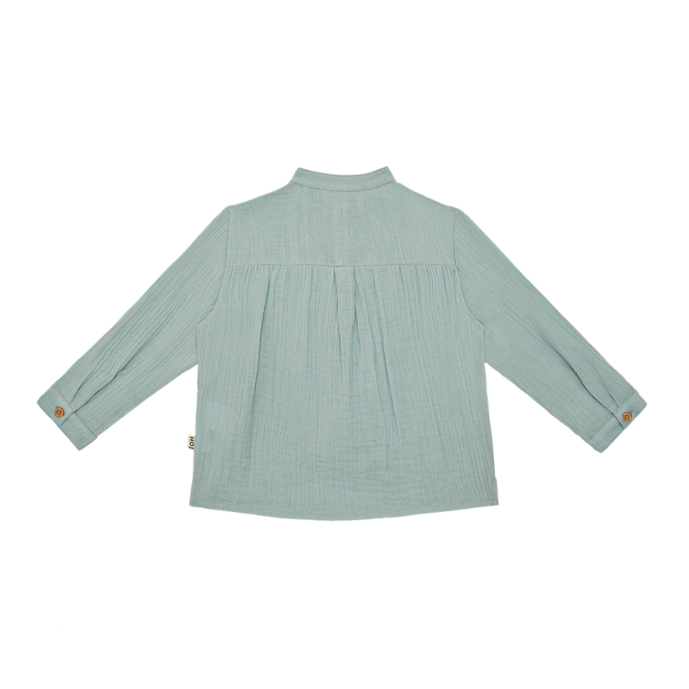 Boys Button Up Shirt – Mint