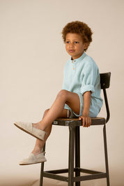 Boys Button Up Shirt – Mint