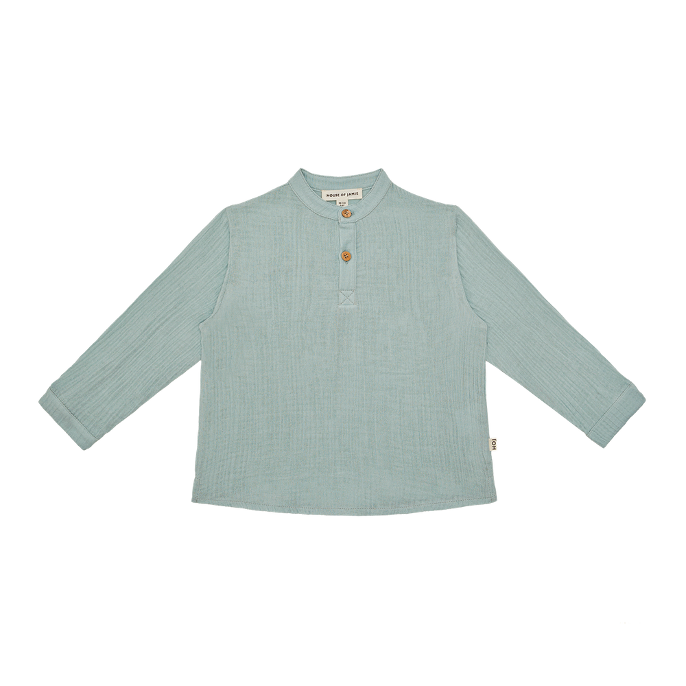 Boys Button Up Shirt – Mint