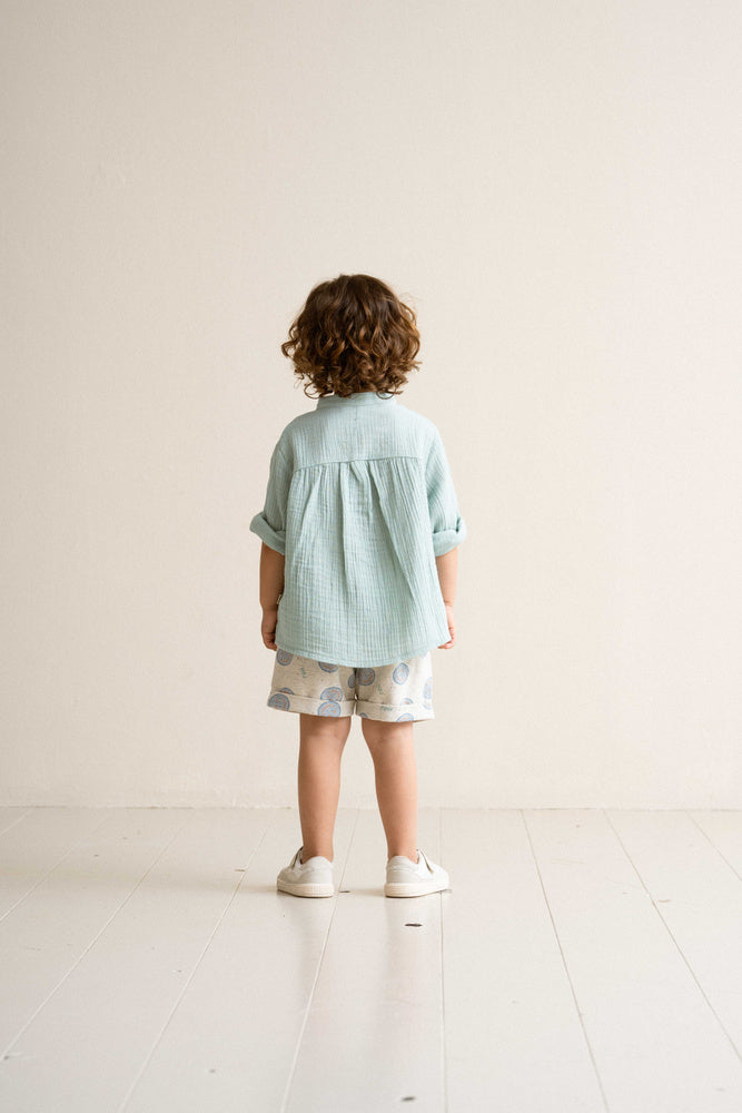 Boys Button Up Shirt – Mint