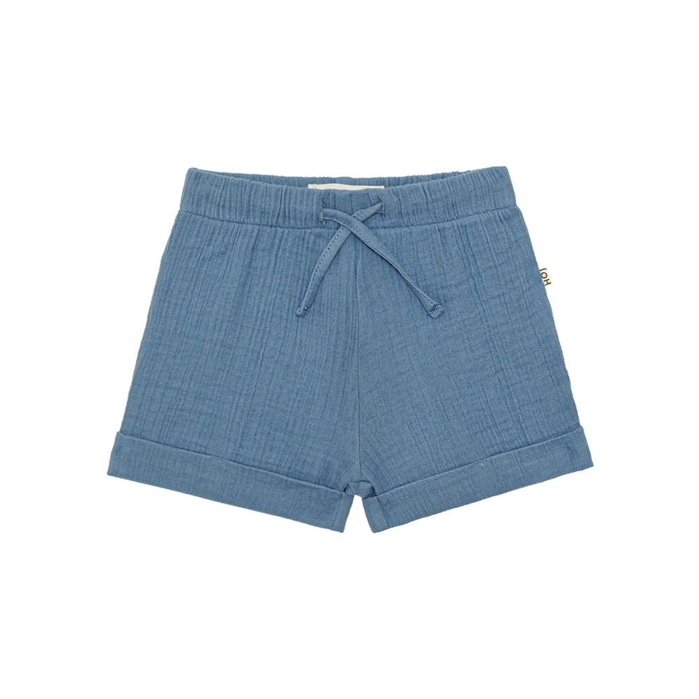 Muslin Bermuda – Indigo