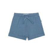 Muslin Bermuda – Indigo