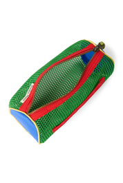 Patchwork Pencil Case - Fiery Red