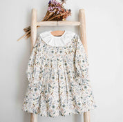 Pleated Floral Dress