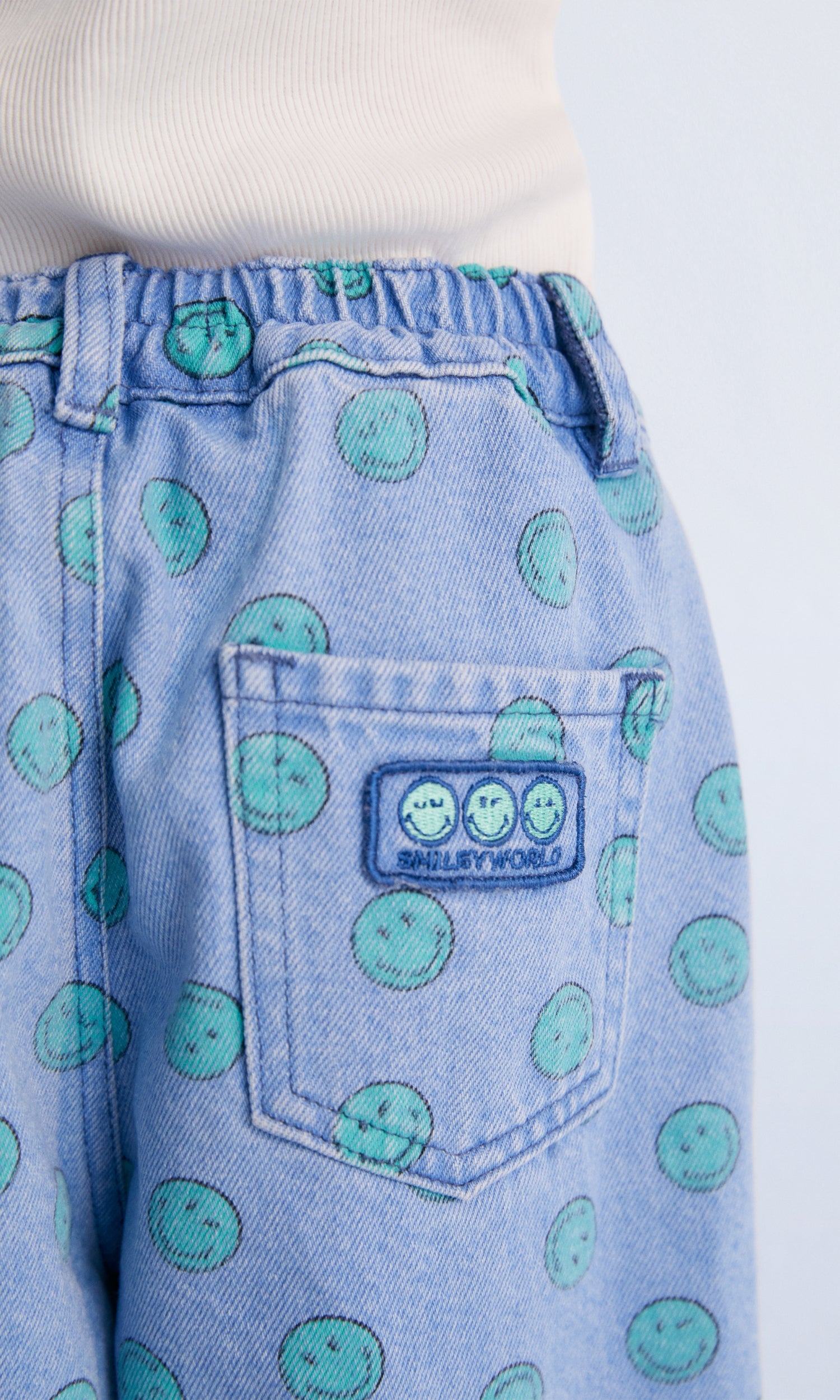 Smiley Denim Pants