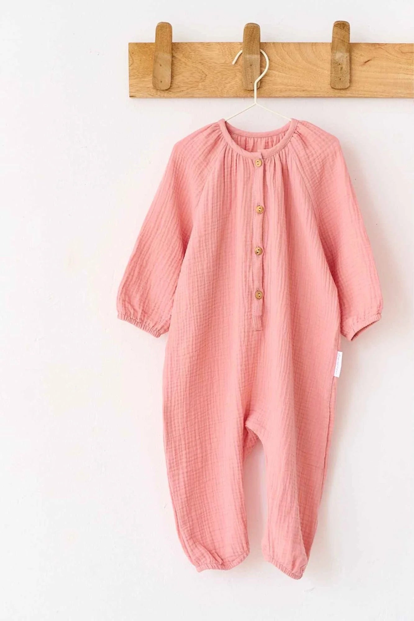 Long Sleeve One-Piece – Organic Cotton – Petal