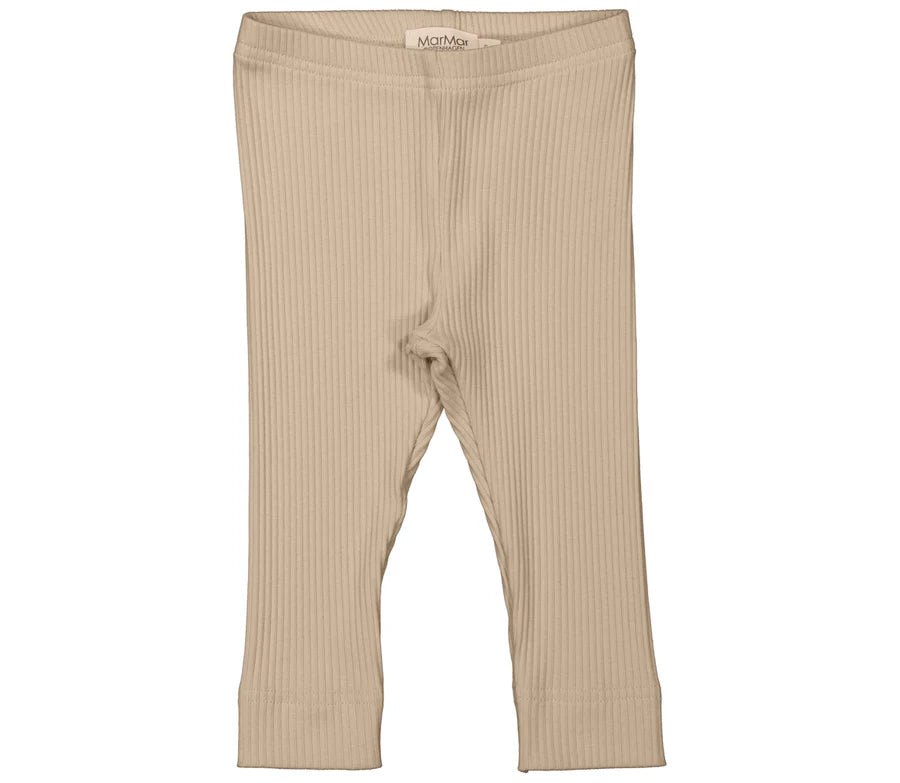 Ribbed Leggings in Stone