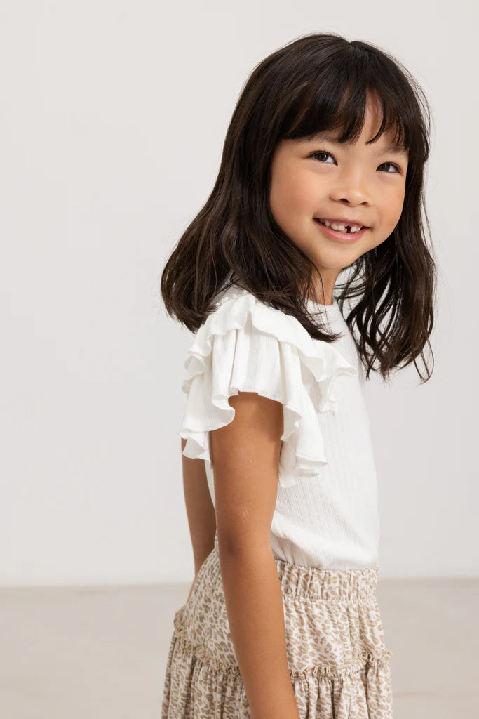 Beige Leopard Skirt