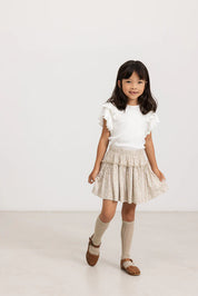 Beige Leopard Skirt