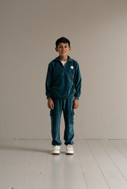 Zip Sweater in Teal