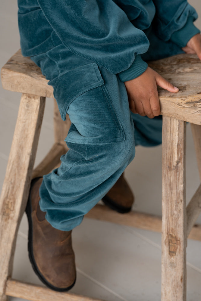 Cargo Pants in Teal