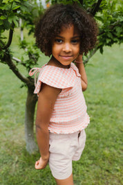 Livia Shorts in Cameo Rose