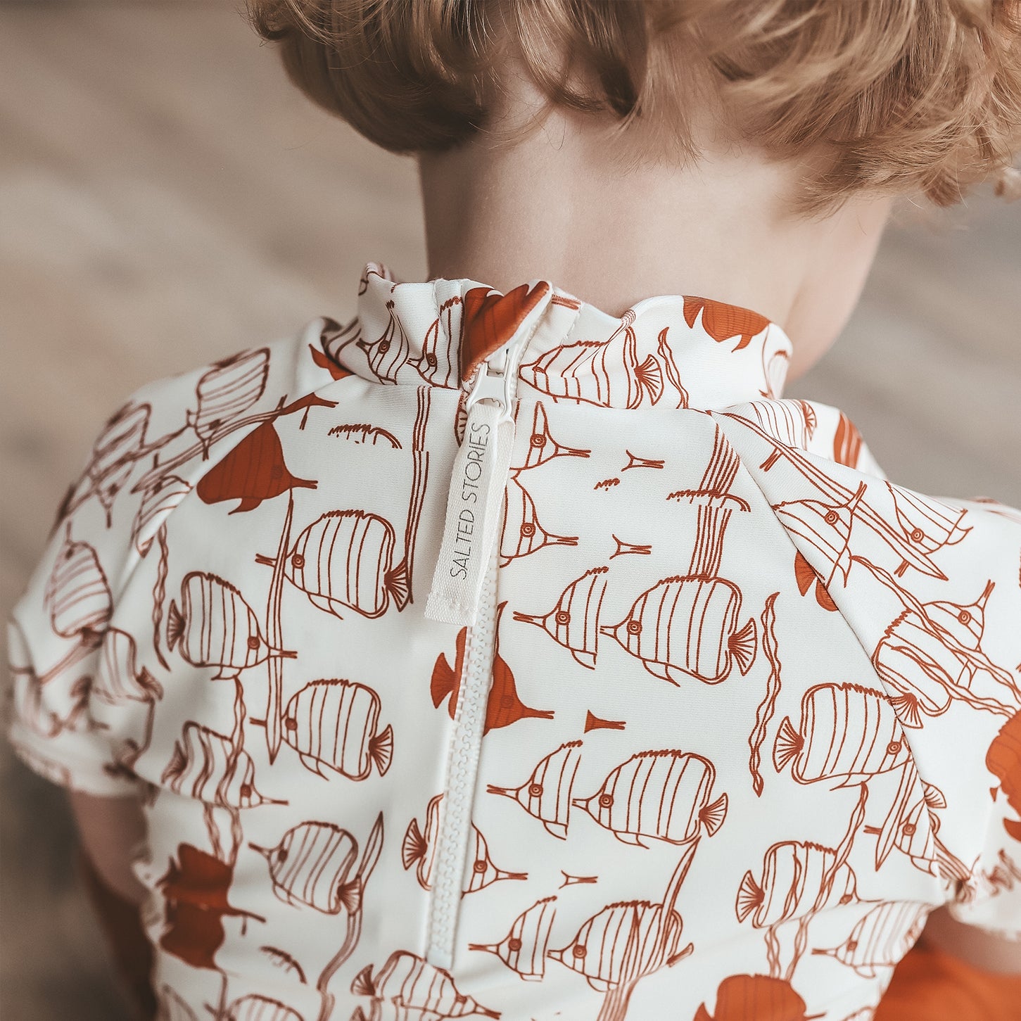Fish Print Swim Tee