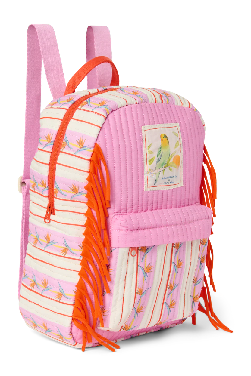 Maison Mangostan X SN Pouch Midi Backpack - Birds