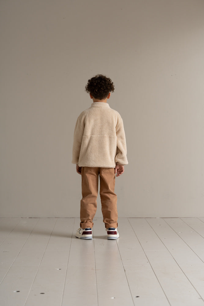 Zip Sweater in Oatmeal