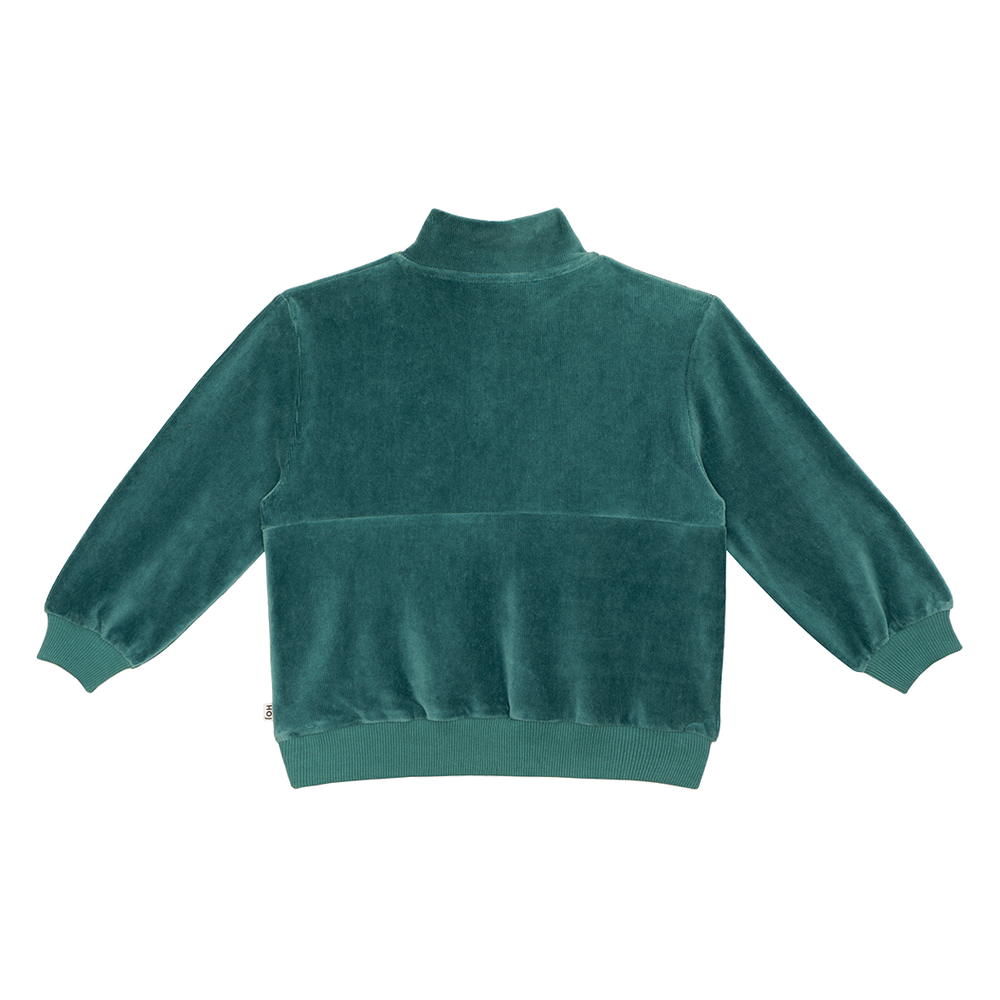 Zip Sweater in Teal