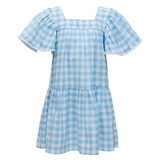 Cornflower Gingham Beach Dress