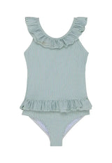 Candy Striped One-Piece Swimsuit