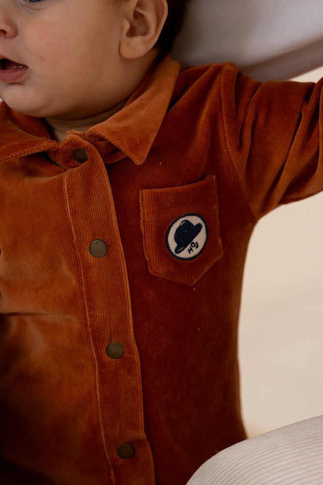 Pocket Overall in Warm Bronze