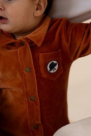 Pocket Overall in Warm Bronze