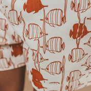 Fish Print Swim Shorts