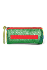 Patchwork Pencil Case - Fiery Red