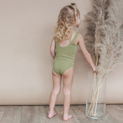 Glitter Crinkle Swimsuit - Iguana