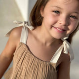 Muslin Tie on Shoulder Dress