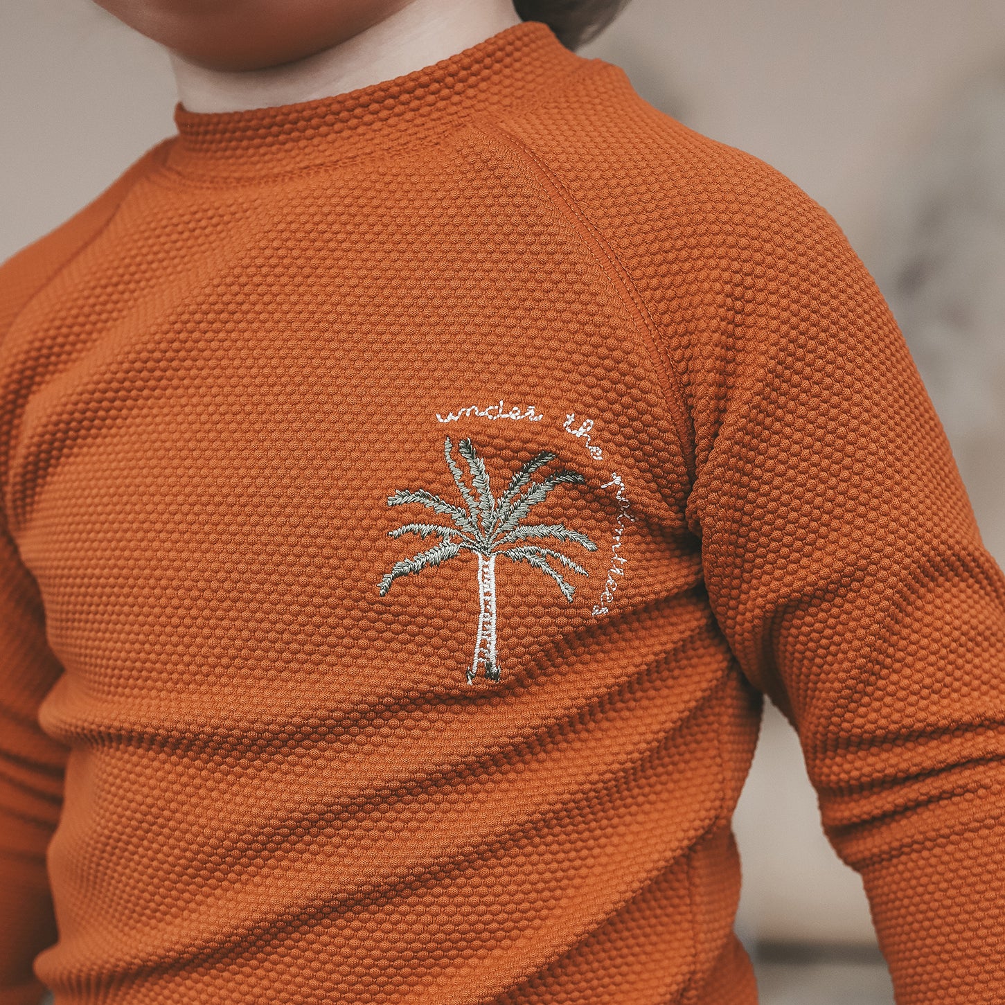 Solid LS Rash Top - Bombay Brown