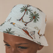 Sailing Bucket Hat - White Swan