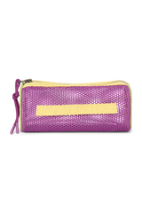 Patchwork Pencil Case - Bright Pink