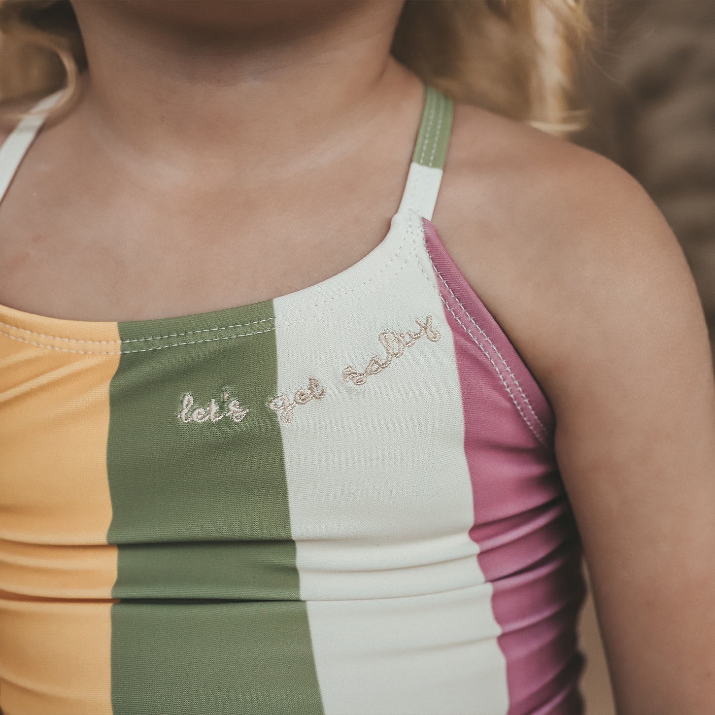 Multi Stripe Swimsuit - Multicolor