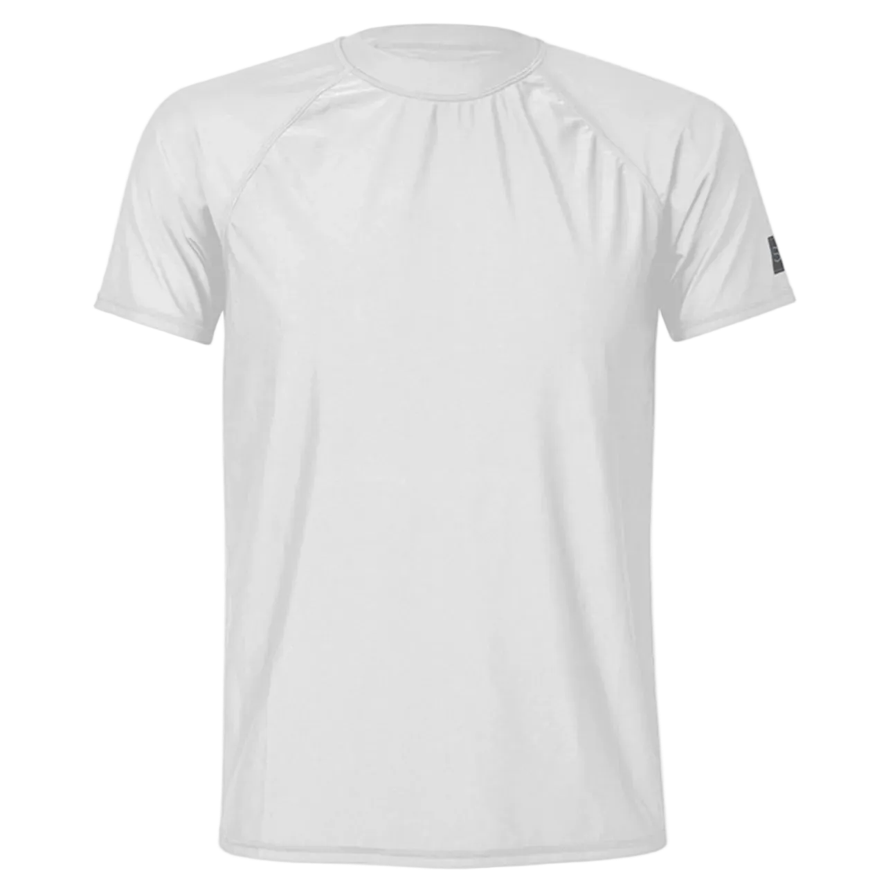 White t-shirt on a white background