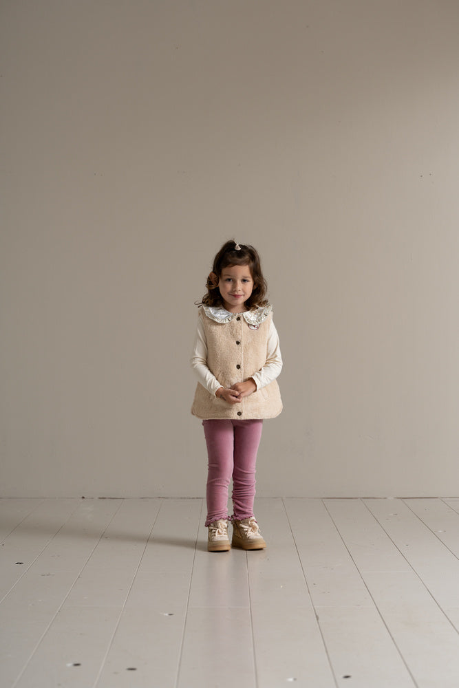 Frill Leggings in Misty Orchid