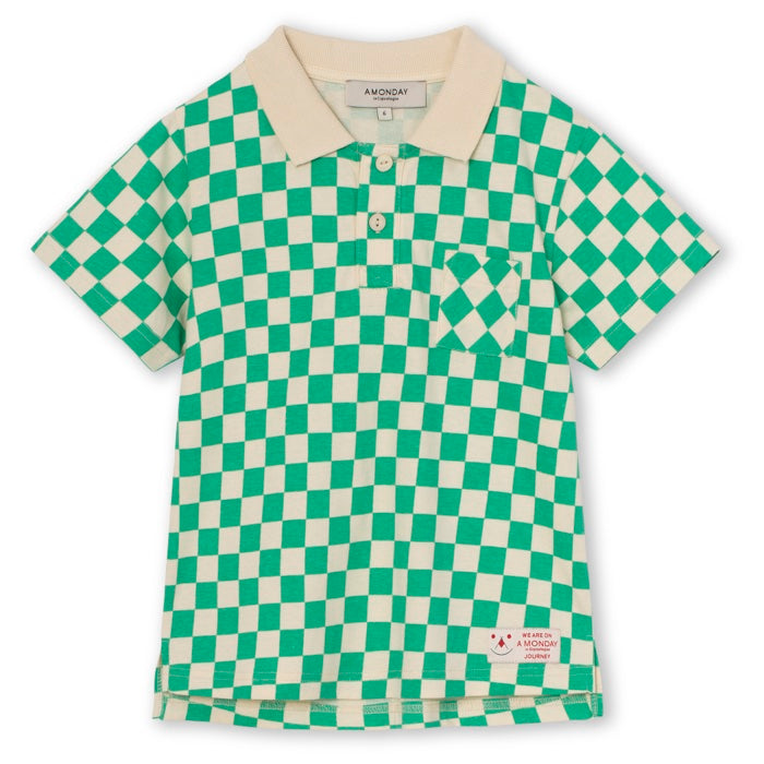Sammy Polo in Holly Green Check