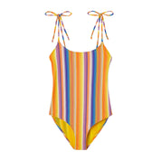 Arizona Girl's One-Piece Swimsuit in Orange Stripe