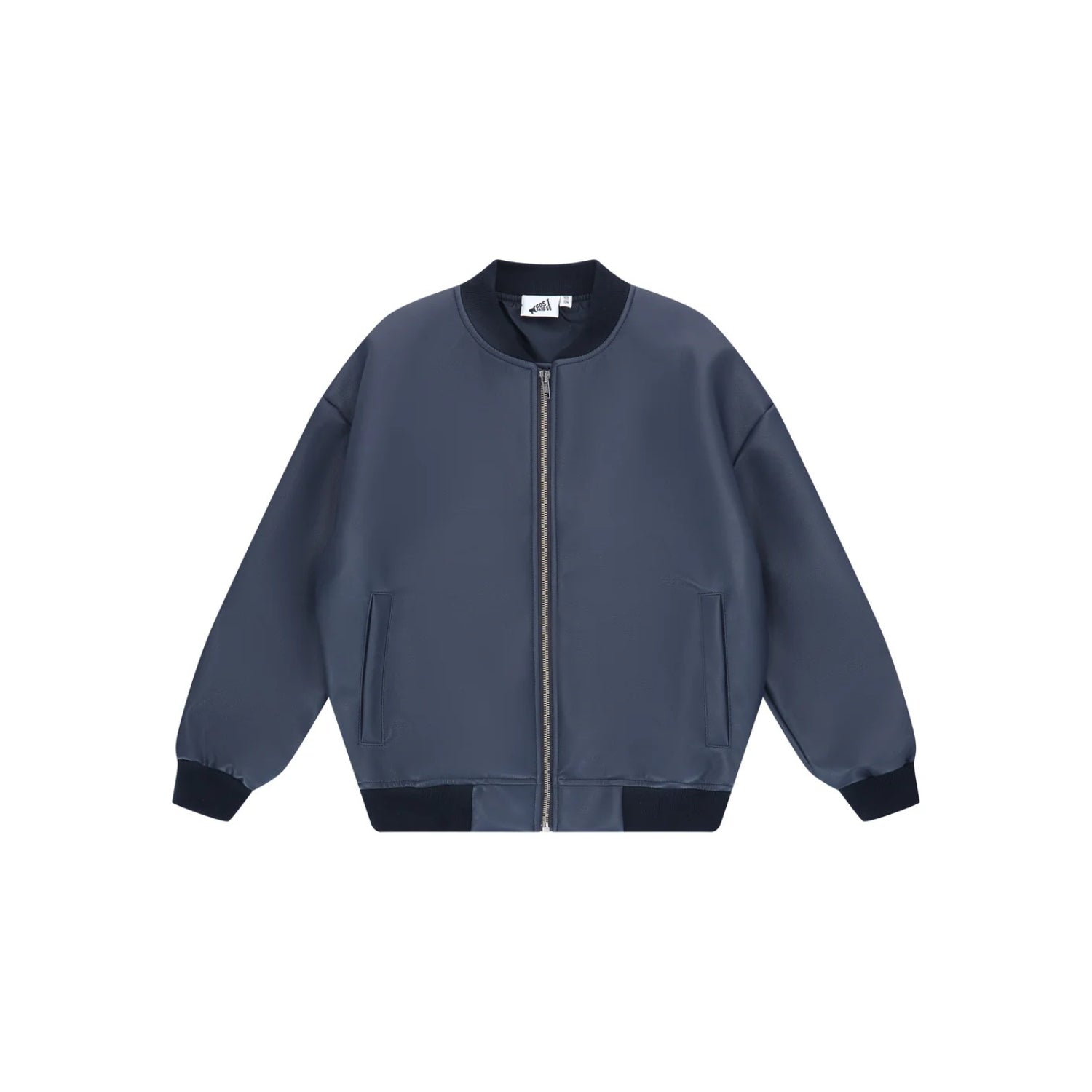 Vegan Leather Bomber Jacket