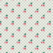 Bucket Hat – Cherries Squares