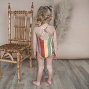 Multi Stripe Swimsuit - Multicolor