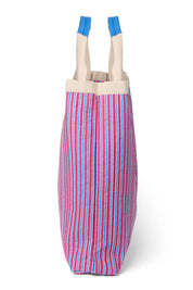 Poplin Striped Beach Bag