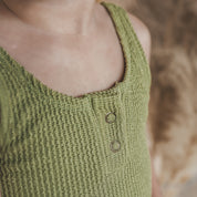 Glitter Crinkle Swimsuit - Iguana