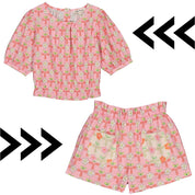 Canelle Blouse & Dahlia Short set
