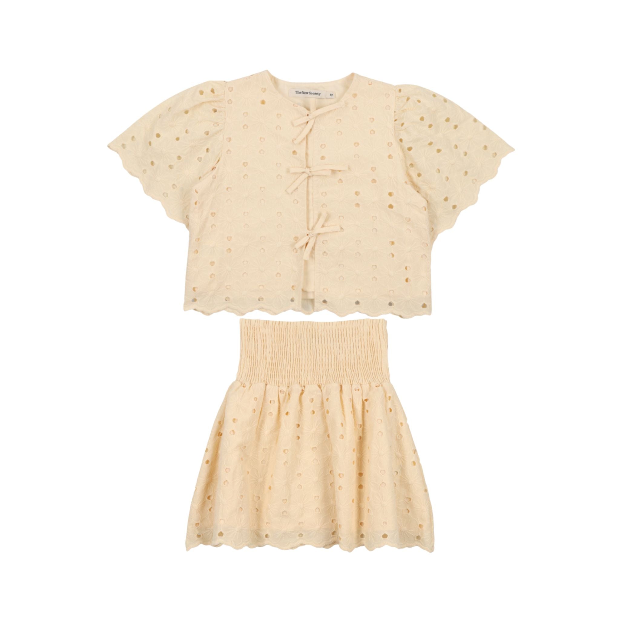 Creta Blouse & Skirt Set – Macademia