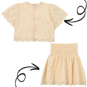 Creta Blouse & Skirt Set – Macademia