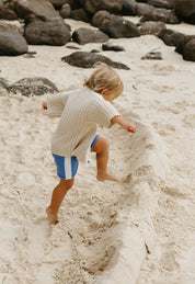 Crochet Shorts in Cobalt Salt